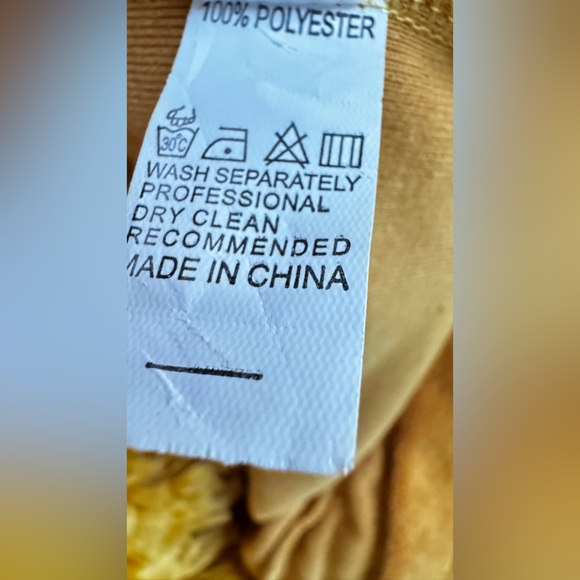 Unbranded Tierra Tassel Fringe Mustard Rope Midi Dress Size Large. - Picture 11 of 12